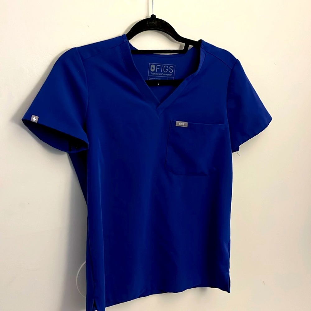 Figs Deep Royal (galaxy) Catarina Scrub Top XS